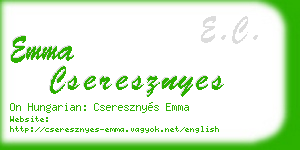 emma cseresznyes business card